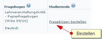 Papierfragebögen bestellen Papierfragebögen bestellen