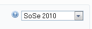 Semester Auswahlbox Semester Auswahlbox